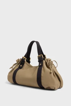 Sac A Main En Toile Kaki - 24H