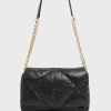 Sac Bandouliere Cuir Matelasse Noir - Fanny