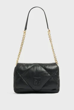 Sac Bandouliere Cuir Matelasse Noir - Fanny