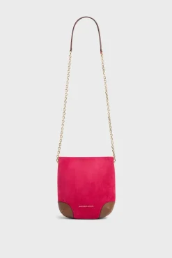 Sac Bandouliere En Cuir Rose - Mini Charlotte