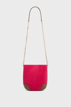 Sac Bandouliere En Cuir Rose - Mini Charlotte