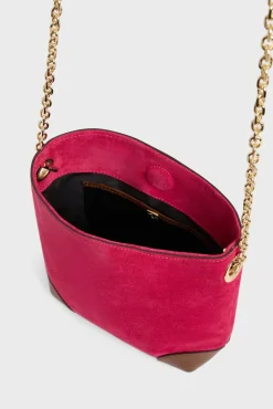 Sac Bandouliere En Cuir Rose - Mini Charlotte