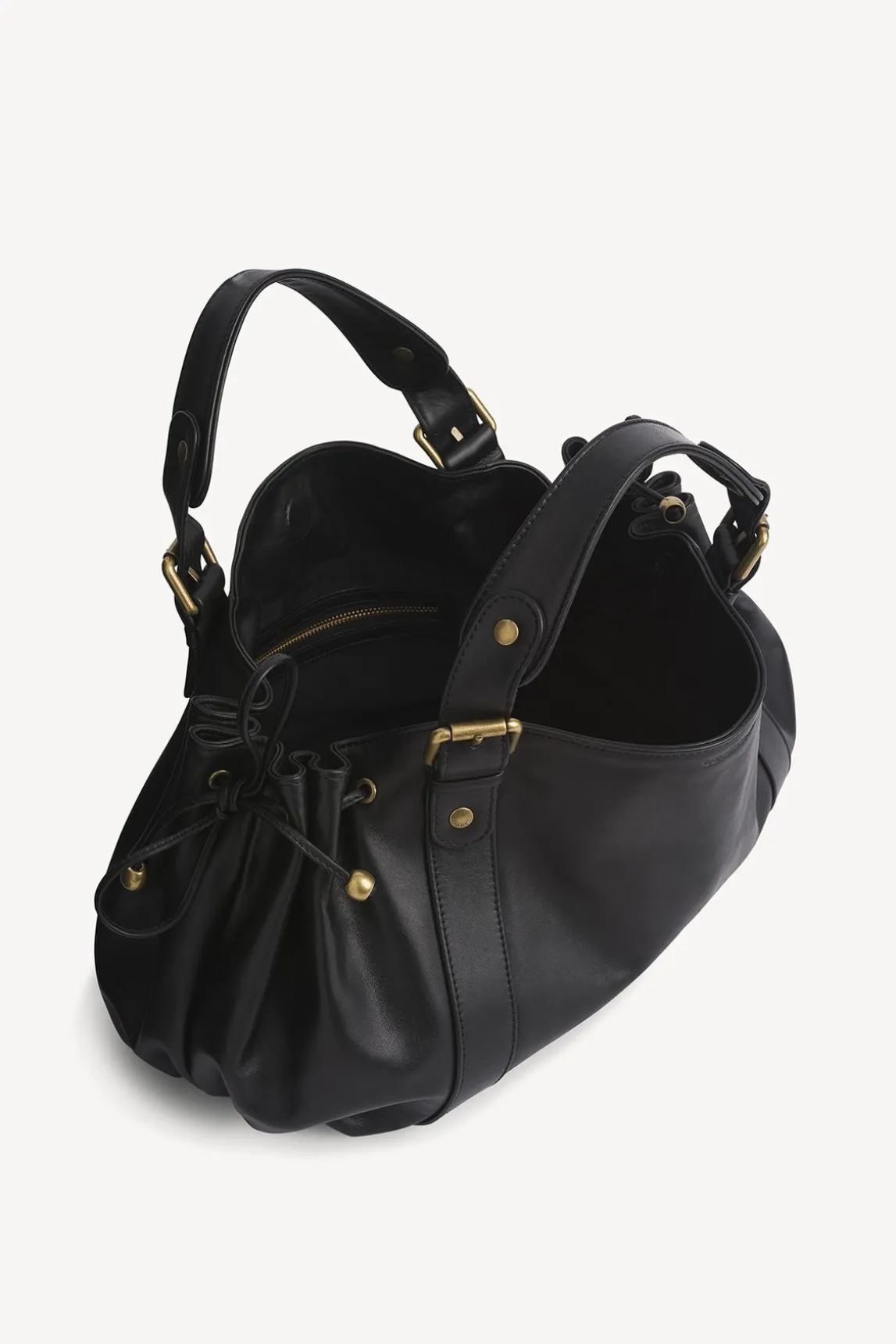 Sac En Cuir De Veau Noir - Le 24H