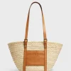 Sac En Palme Et Cuir Naturel - Colette