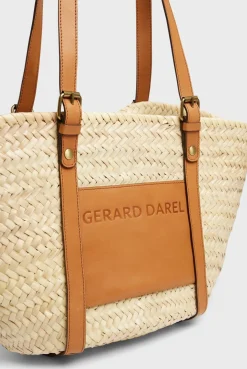 Sac En Palme Et Cuir Naturel - Colette