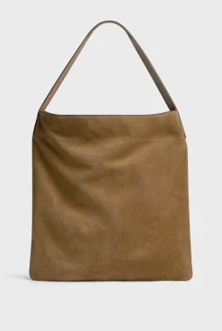 Sac Hobo En Cuir Velours Ble - Lady