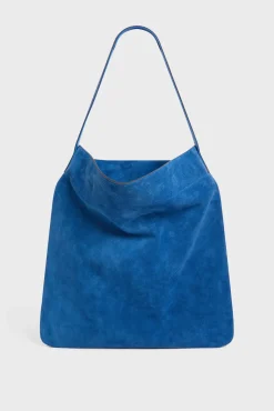 Sac Hobo En Cuir Velours Denim - Lady
