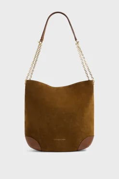 Sac Hobo En Cuir Velours - Le Charlotte