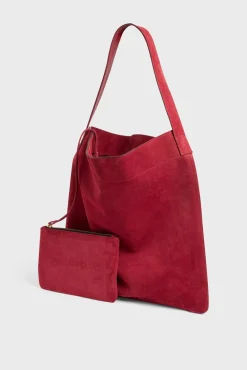 Sac Hobo En Cuir Velours Grenade - Lady