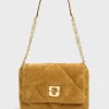 Sac Porte Travers En Cuir Velours Matelasse - Le Fanny