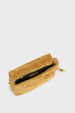 Sac Porte Travers En Cuir Velours Matelasse - Le Fanny