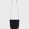 Sac Travers En Cuir Bleu - Mini Charlotte