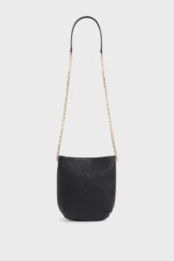 Sac Travers En Cuir Noir - Le Mini Charlotte