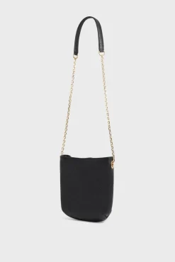 Sac Travers En Cuir Noir - Le Mini Charlotte