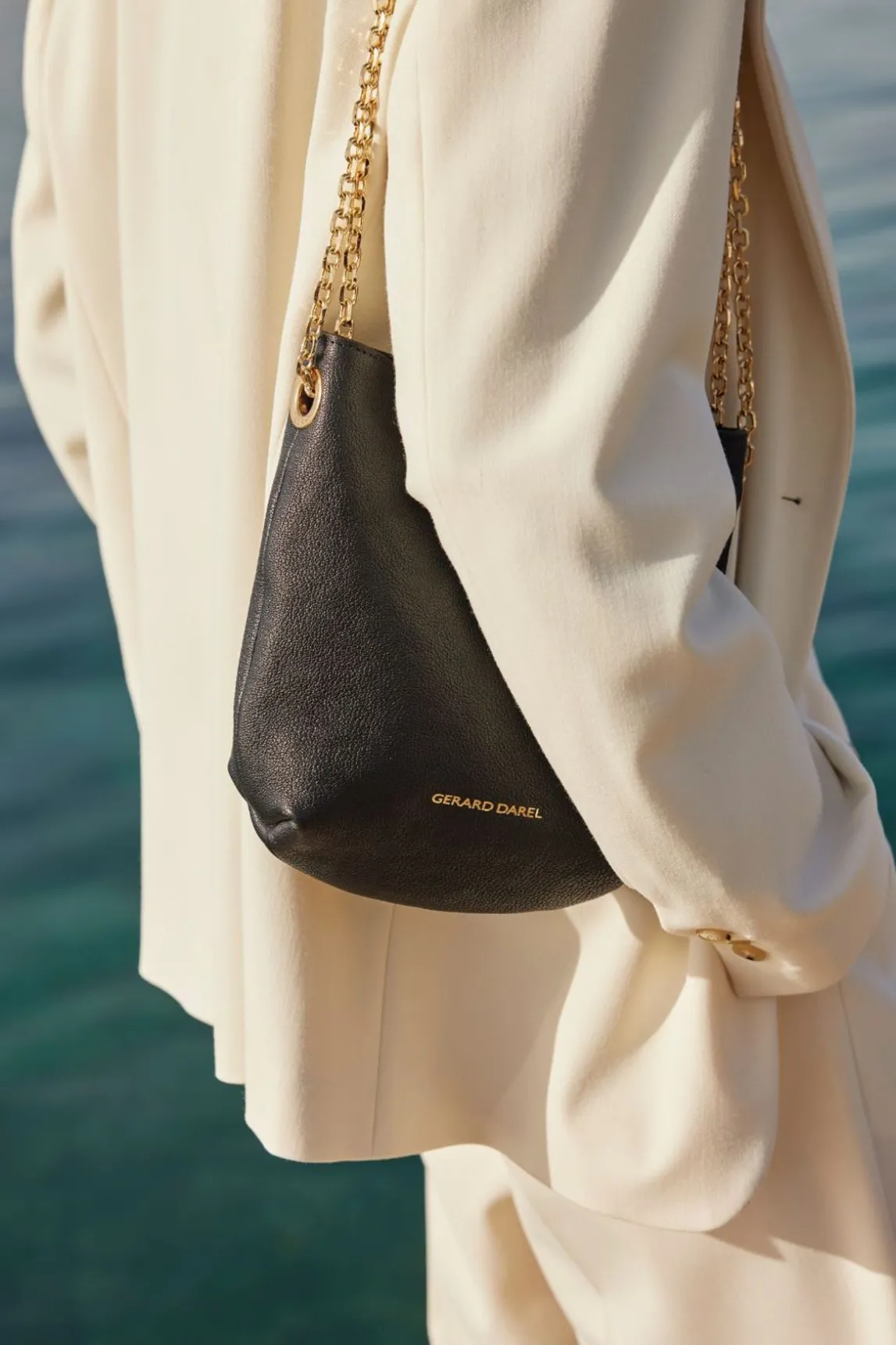 Sac Travers En Cuir Noir - Le Mini Charlotte