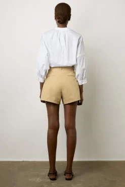 Short A Poches En Coton Sable - Clemy