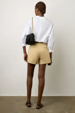 Short A Poches En Coton Sable - Clemy