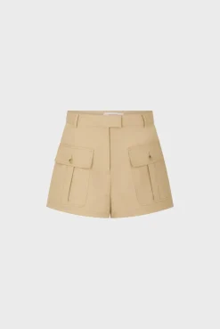 Short A Poches En Coton Sable - Clemy
