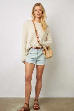 Short Frange A Monogramme Bleu Ciel - Farel