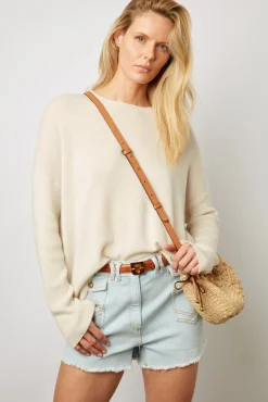 Short Frange A Monogramme Bleu Ciel - Farel