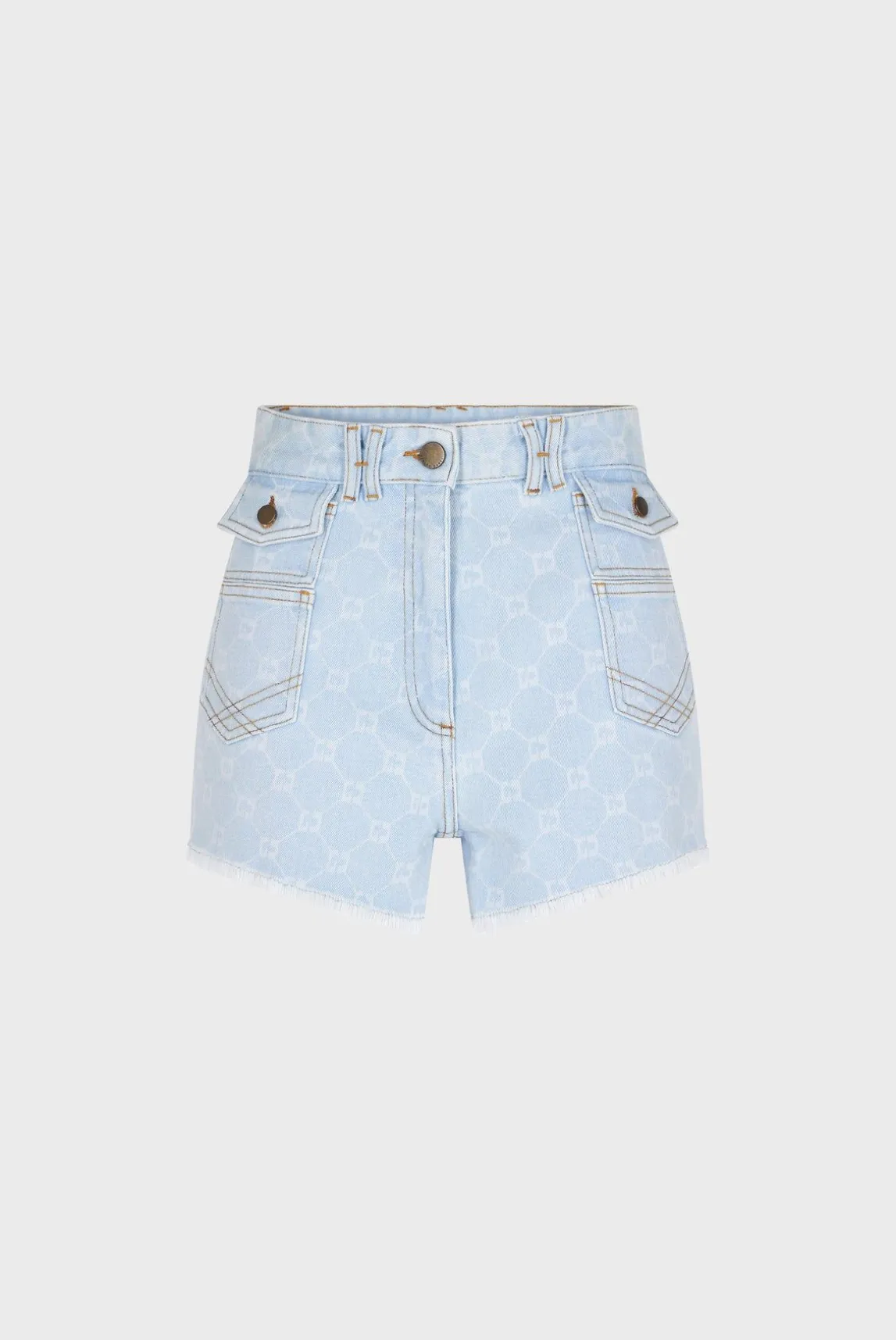 Short Frange A Monogramme Bleu Ciel - Farel