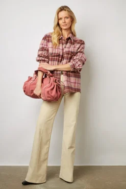 Surchemise A Carreaux Rose - Becky