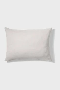 Taie D'Oreiller En Lin Lave - Gris Perle
