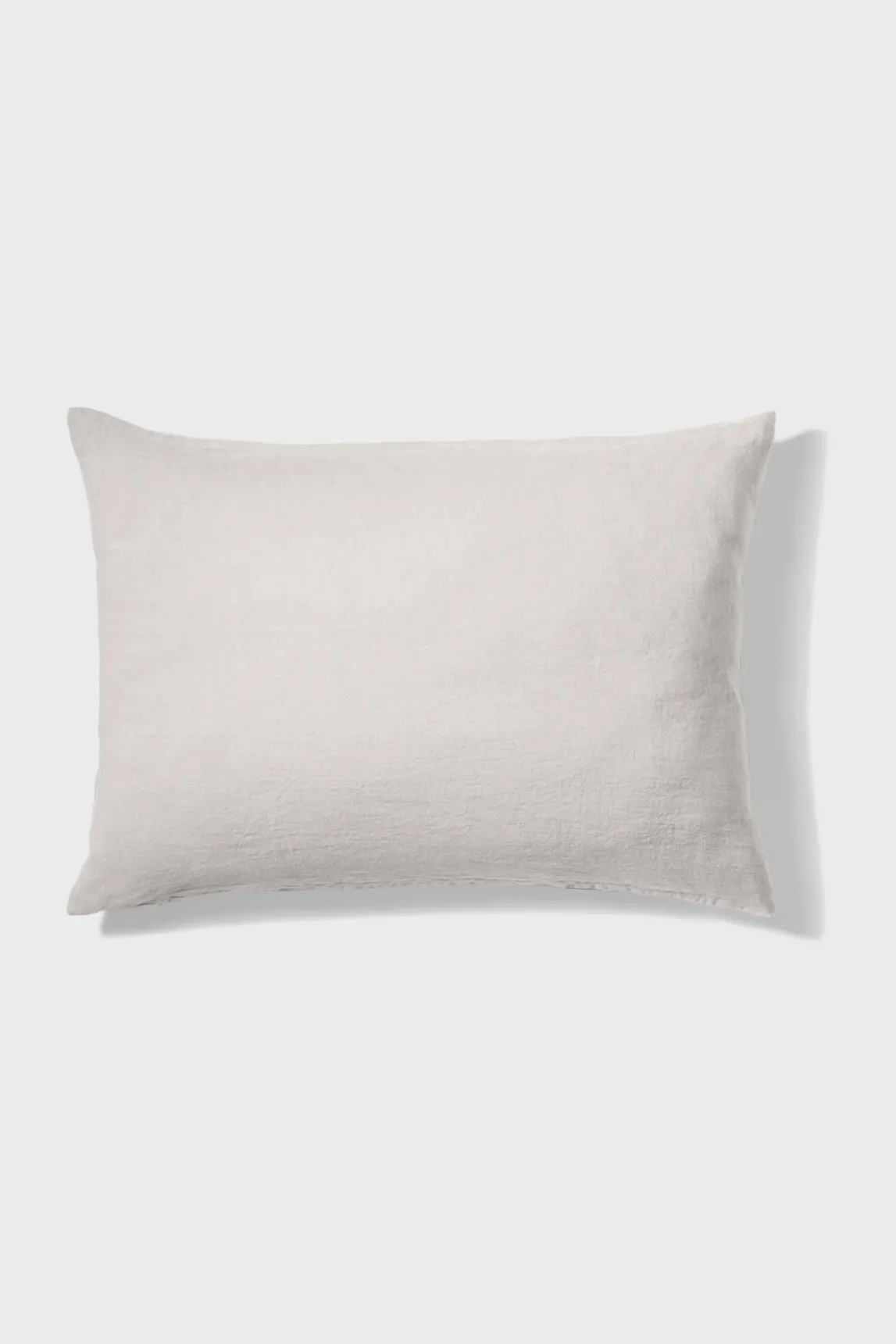 Taie D'Oreiller En Lin Lave - Gris Perle