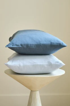 Taie D'Oreiller En Lin Lave - Bleu De Nuit