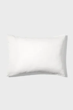 Taie D'Oreiller En Lin Lave - Blanc