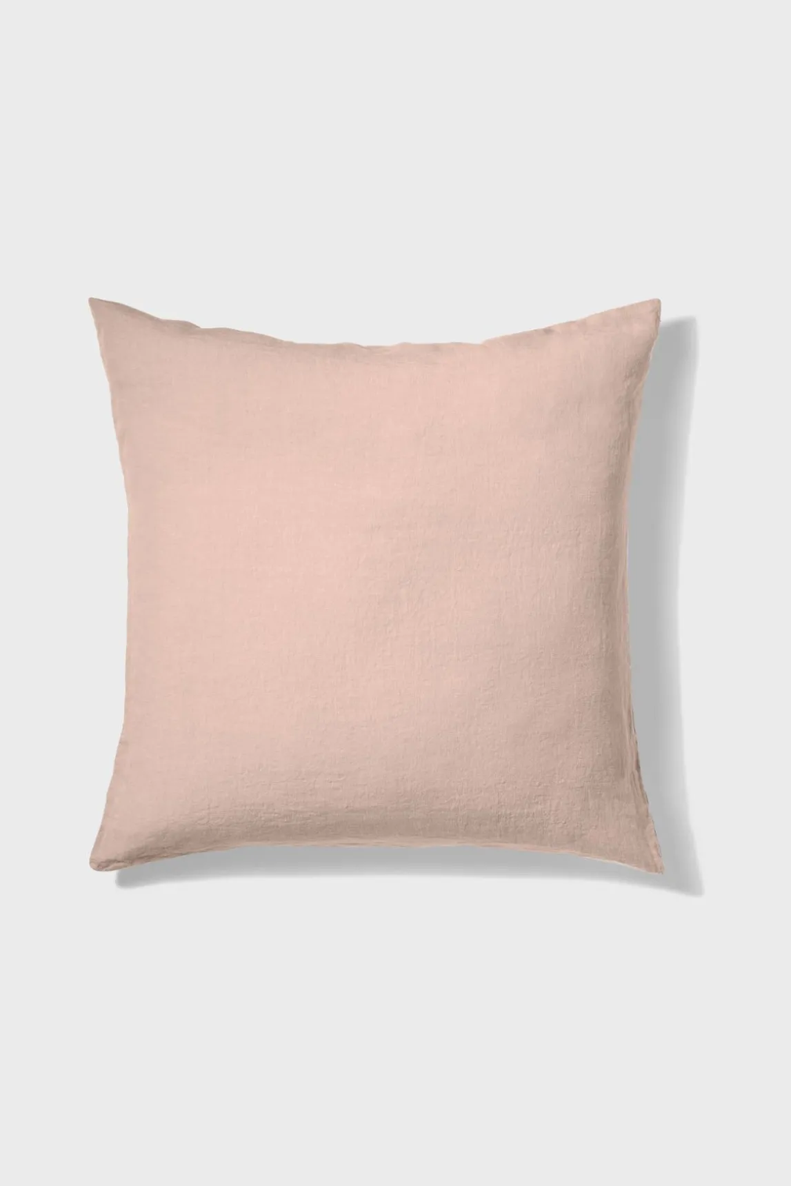 Taie D'Oreiller En Lin Lave - Rose Ancien