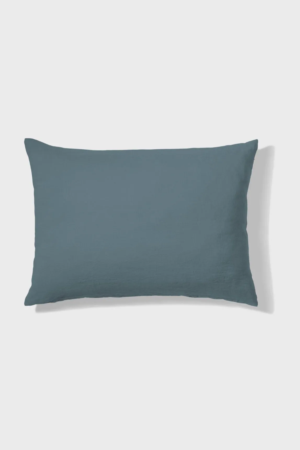 Taie D'Oreiller En Lin Lave - Bleu De Nuit