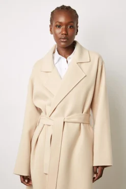 Trench En Laine Melangee Sable - Neissa