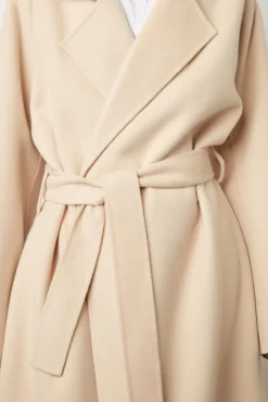 Trench En Laine Melangee Sable - Neissa