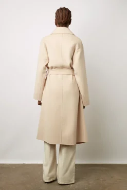 Trench En Laine Melangee Sable - Neissa