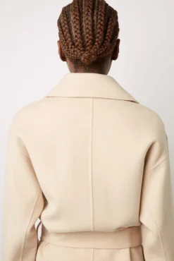Trench En Laine Melangee Sable - Neissa