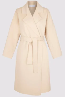 Trench En Laine Melangee Sable - Neissa