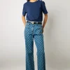 Tshirt A Boutons Strass Marine - Myrtha