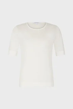 Tshirt A Fines Cotes Blanc - Maggie