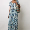 T-Shirt Col Rond Tie & Dye Indigo - Marcele