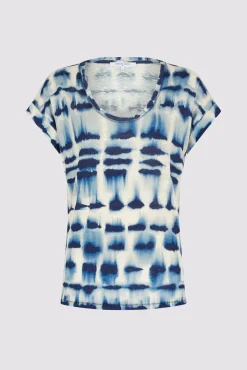 T-Shirt Col Rond Tie & Dye Indigo - Marcele