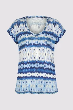 T-Shirt Col Rond Tie And Dye Ecru - Marcele