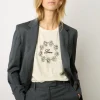 Tshirt Love En Lin Ecru - Marieta