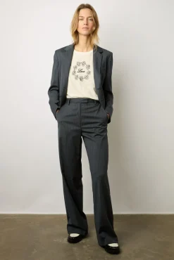 Tshirt Love En Lin Ecru - Marieta