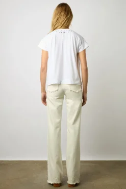 T-Shirt Pastilles En Coton Ecru - Manou