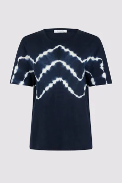Tshirt Tie And Dye En Lin Indigo - Maroi