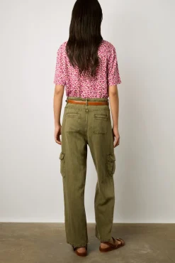 Tshirt V Imprime Leopard Fuchsia - Misha