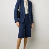 Veste De Tailleur En Lin Encre - Bertha