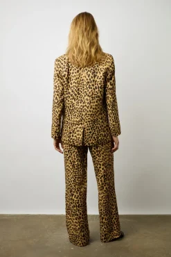 Veste De Tailleur Leopard Marron - Beila