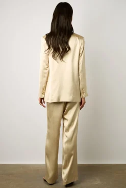 Veste De Tailleur Satinee Sable - Blair